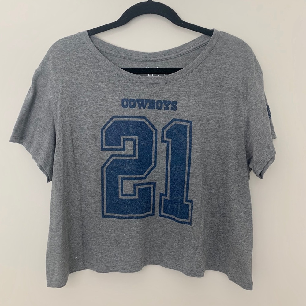 Dallas Cowboys shortsleeved crop top Elliot #21